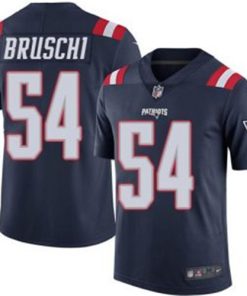 Big Size Custom Nike Patriots #54 Tedy Bruschi Navy Blue Men’s Stitched NFL Limited Rush Jersey