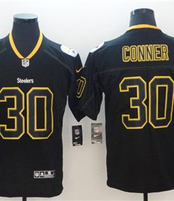 Nike Pittsburgh Steelers 30 James Conner Black Shadow Legend Limited Jersey