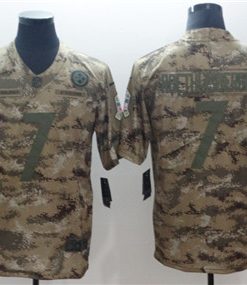 Nike Pittsburgh Steelers 7 Ben Roethlisberger Camo Salute To Service Limited Jersey