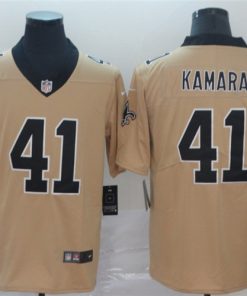 Nike Saints 41 Alvin Kamara Cream Inverted Legend Limited Jersey