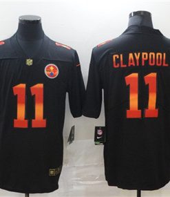 Nike Steelers 11 Chase Claypool Black Colorful Fashion Limited Jersey