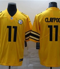 Nike Steelers 11 Chase Claypool Yellow Inverted Legend Limited Jersey