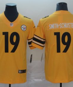Nike Steelers 19 JuJu Smith-Schuster Gold Inverted Legend Limited Jersey