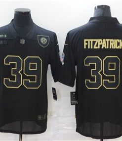 Nike Steelers 39 Minkah Fitzpatrick Black 2020 Salute To Service Limited Jersey
