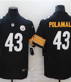 Nike Steelers 43 Troy Polamalu Black Vapor Untouchable Limited Jersey