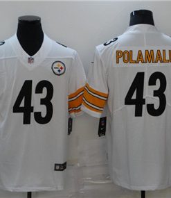 Nike Steelers 43 Troy Polamalu White Vapor Untouchable Limited Jersey
