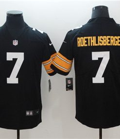 Nike Steelers 7 Ben Roethlisberger Black Alternate Vapor Untouchable Limited Jersey