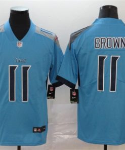 Nike Titans 11 A.J. Brown Blue New Vapor Untouchable Limited Jersey