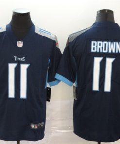 Nike Titans 11 A.J. Brown Navy Vapor Untouchable Limited Jersey