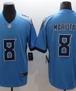Nike Titans 8 Marcus Mariota Light Blue New 2018 Vapor Untouchable Limited Jersey