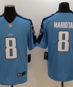 Nike Titans 8 Marcus Mariota Light Blue Vapor Untouchable Player Limited Jersey