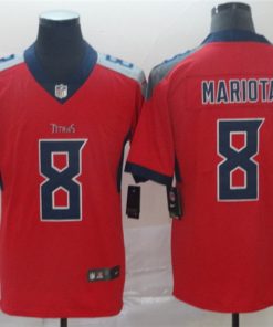 Nike Titans 8 Marcus Mariota Red Inverted Legend Limited Jersey