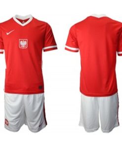 Poland Blank Euro 2021 Red Soccer Men Jersey