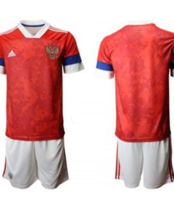 Russia Blank Euro 2021 Red Soccer Men Jersey