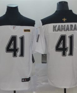 Saints 41 Alvin Kamara White City Edition Vapor Untouchable Limited Jersey