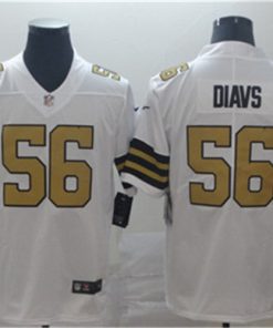 Saints 56 DeMario Davis White Vapor Untouchable Limited Jersey