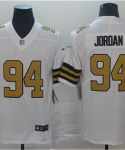 Saints 94 Cameron Jordan White Color Rush Limited Jersey
