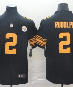 Steelers 2 Mason Rudolph Black Color Rush Limited Jersey