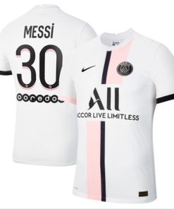 2021-22 Paris Saint-Germain 30 LIONEL MESSI Away Soccer Jersey