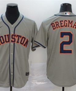 Astros 2 Alex Bregman Gray 2020 Nike Cool Base Jersey