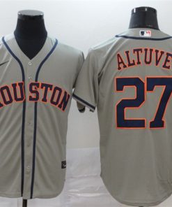 Astros 27 Jose Altuve Gray 2020 Nike Cool Base Jersey