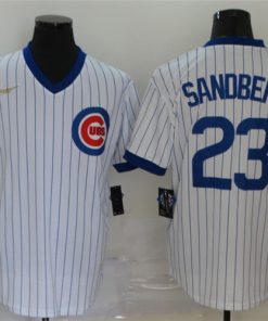 Cubs 23 Ryne Sandberg White Nike Cool Base Jersey