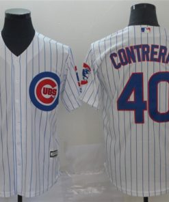 Cubs 40 Willson Contreras White Cool Base Jersey