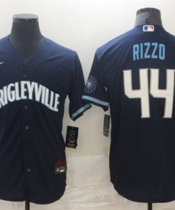 Cubs 44 Wrigleyville Rizzo Navy 2021 City Connect Cool Base Jersey