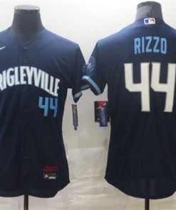 Cubs 44 Wrigleyville Rizzo Navy 2021 City Connect Flexbase Jersey