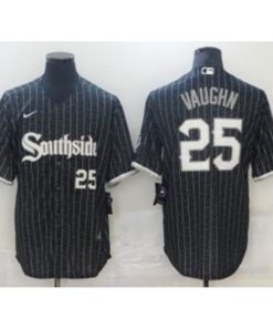 MLB White Sox Southside 25 VAUGHN 2021 City Connect Nike Cool Base Men Jersey