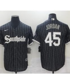 MLB White Sox Southside Black 45 Jordan 2021 New City Connect Nike Cool Base Men Jersey