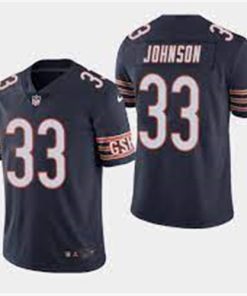 Men Chicago Bears #33 Jaylon Johnson Color Rush Navy Jersey
