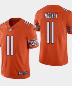 Men's Chicago Bears #11 Darnell Mooney Orange Vapor Limited Jersey
