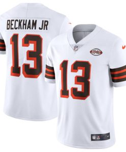 Men's Cleveland Browns #13 Odell Beckham Jr. 1946 Vapor Stitched Football Jersey