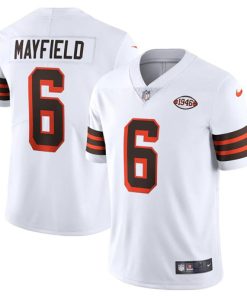Men's Cleveland Browns #6 Baker Mayfield 1946 Vapor Stitched Football Jersey