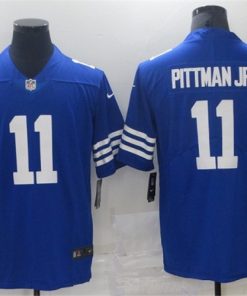 Men's Indianapolis Colts #11 Michael Pittman Jr. Blue Stitched 2021 Football Jersey