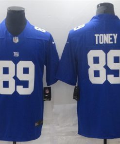 Men's New York Giants #89 Kadarius Toney Blue Vapor Untouchable Limited Stitched Jersey