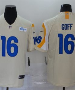 Nike Rams 16 Jared Goff Bone 2020 New Vapor Untouchable Limited Jersey