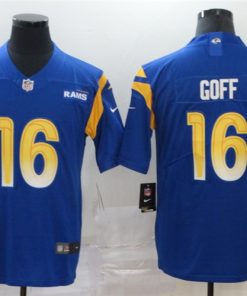 Nike Rams 16 Jared Goff Royal 2020 New Vapor Untouchable Limited Jersey