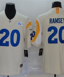 Nike Rams 20 Jalen Ramsey Bone 2020 New Vapor Untouchable Limited Jersey
