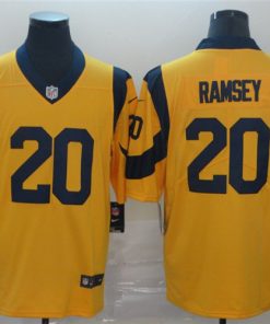 Nike Rams 20 Jalen Ramsey Gold Color Rush Limited Jersey