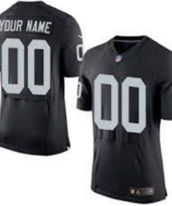 Custom Nike Oakland Raiders Elite Black Team Color Stitched Jersey