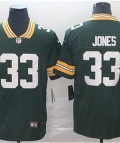 Green Bay Packers 33 Aaron Jones Green Vapor Untouchable Limited Jersey