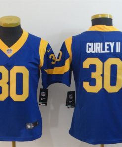 Los Angeles Rams 30 Todd Gurley II Royal Women Vapor Untouchable Limited Jersey