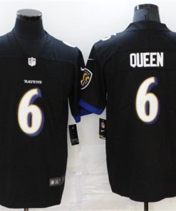 Men's Baltimore Ravens #6 Patrick Queen Black Vapor Untouchable Limited Stitched Jersey