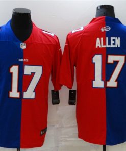 Men's Buffalo Bills #17 Josh Allen Royal  Red Vapor Limited Stitched Jersey