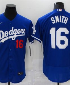 Men's Los Angeles Dodgers 16 Will Smith Blue Flex Base Sttiched MLB Jersey