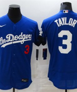 Men's Los Angeles Dodgers #3 Chris Taylor 2021 Royal City Connect Flex Base Stitched Jersey