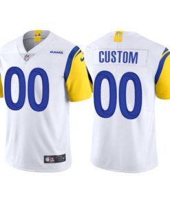 Men's Los Angeles Rams Customized 2021 White Vapor NFL Stitched Limited Jersey