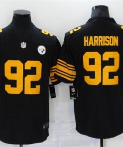 Men's Pittsburgh Steelers #92 James Harrison Black Vapor Untouchable Limited Stitched Jersey